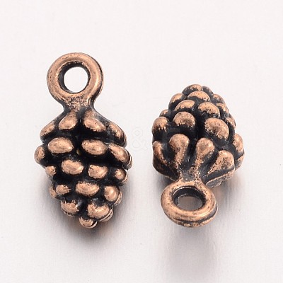 Tibetan Style Alloy Pendants S-TIBEP-ZA10-0909Y-R-1