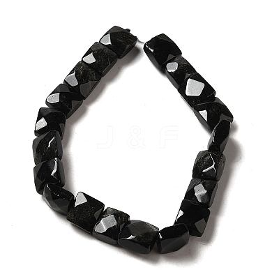 Natural Obsidian Beads Strands G-C109-A02-01-1