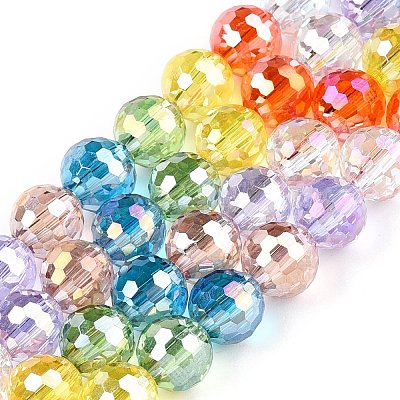 Electroplate Glass Bead Strands GLAA-Z006-01H-1