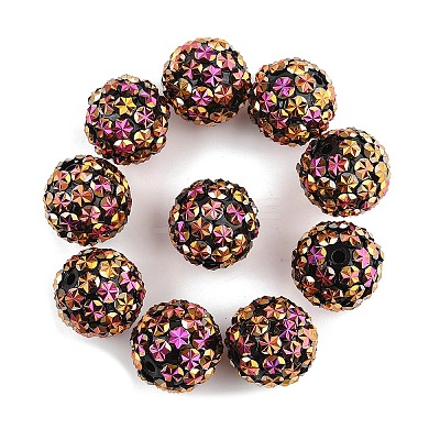 10Pcs Opaque Acrylic Beads OACR-YW0003-35C-1