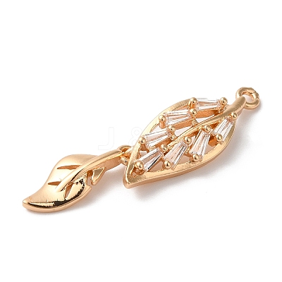 Brass and Glass Pendants KK-C062-096G-1