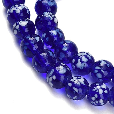 Handmade Lampwork Beads Strands LAMP-H071-01B-01-1