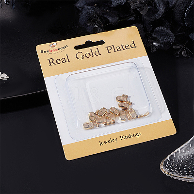 5 Sets Brass Cord Ends KK-BBC0009-28-1