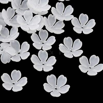 Frosted Acrylic Bead Caps AC-CBAF9C1-01-1