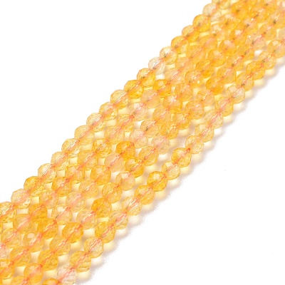 Natural Citrine Beads Strands G-D463-06-1