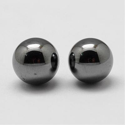 Non-magnetic Synthetic Hematite Beads G-P162-01-12mm-1