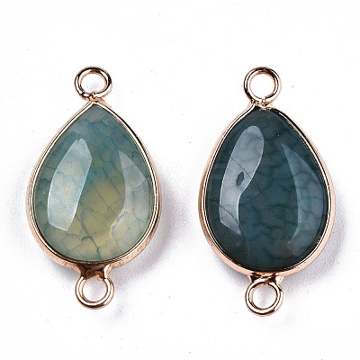 Natural Agate Links Connectors G-T131-49G-1
