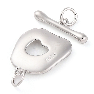 925 Sterling Silver Toggle Clasps STER-U005-08P-1