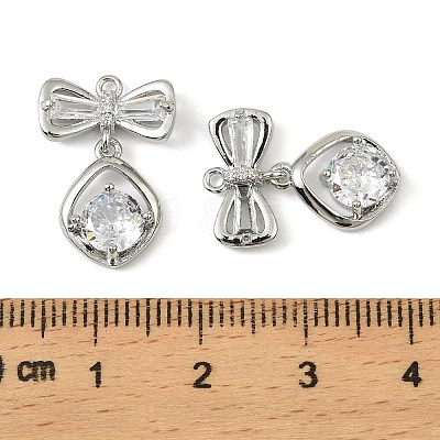 Brass Micro Pave Cubic Zirconia Pendants LS-KK-C107-20B-P-1