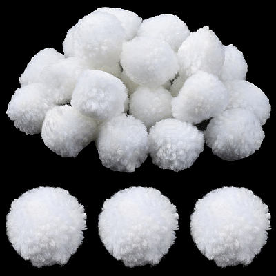24Pcs Wool Soft Pompom Ball DIY-SC0031-31A-03-1