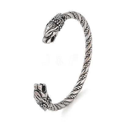 Viking 304 Stainless Steel Open Cuff Bangles for Men BJEW-U001-07H-G-1