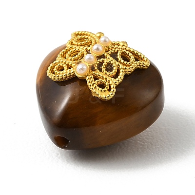 Natural Tiger Eye Beads KK-D262-02G-1
