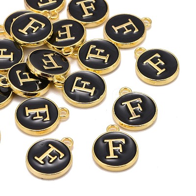 Golden Plated Alloy Charms X-ENAM-S118-02F-1