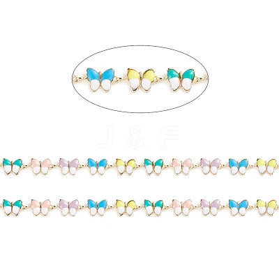 Brass Enamel Link Chains LS-CHC-E021-09A-1