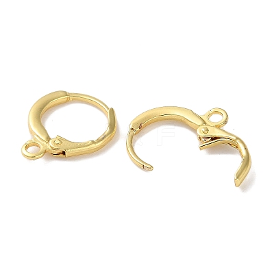 Rack Plating Brass Hoop Earring Settings KK-F090-14G-1