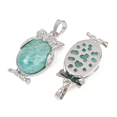 Natural Amazonite Pendants G-A315-03G-P-1