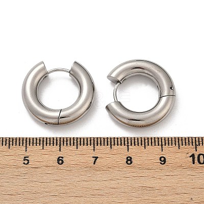 202 Stainless Steel Polishing Hoop Earrings EJEW-M106-02P-03-1