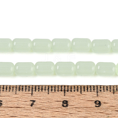 Imitation Jade Glass Beads Strands GLAA-T028-14J-03-1