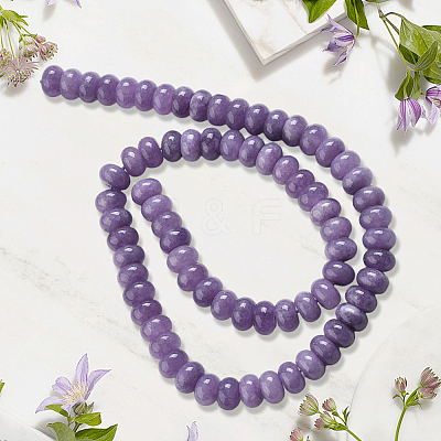 2 Strands Natural White Jade Beads Strands G-PA0001-23A-1