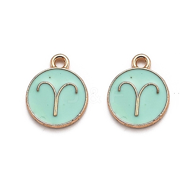 Alloy Enamel Pendants ENAM-S124-01A-15A-1