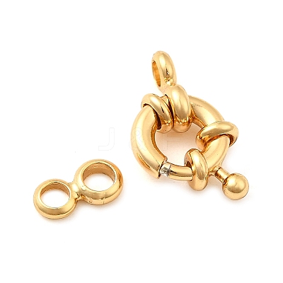 Brass Spring Ring Clasps KK-D407-01G-A-1