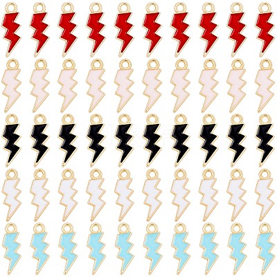Alloy Enamel Pendants ENAM-SC0001-22G-1