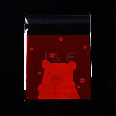Christmas Theme Plastic Bakeware Bag ABAG-F007-04A-1