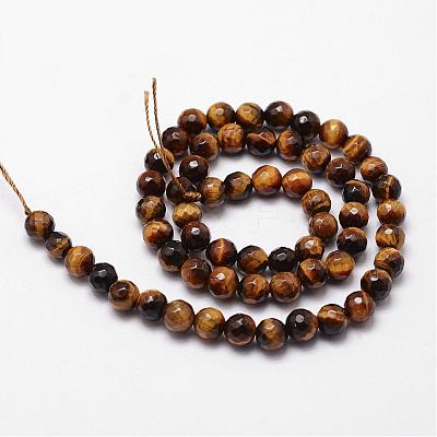 Natural Tiger Eye Beads Strands G-D840-39-4mm-1