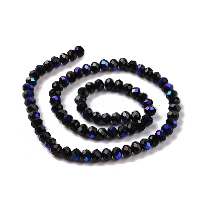 Electroplate Opaque Solid Color Glass Beads Strands LS-EGLA-A044-P1mm-L18-1