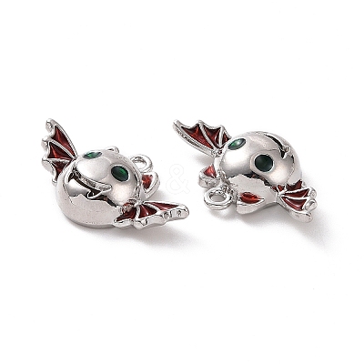 Rack Plating Alloy Enamel Pendants FIND-I037-11P-1