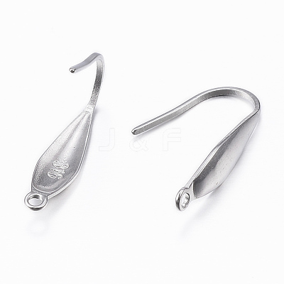 Tarnish Resistant 316 Surgical Stainless Steel Earring Hooks X-STAS-H392-03P-1