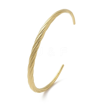 304 Stainless Steel Open Cuff Bangles BJEW-K241-02D-G-1