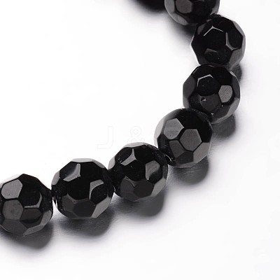 Faceted(32 Facets) Round Glass Bead Strands X-GLAA-M031-02-8mm-1