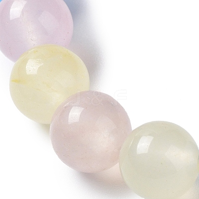 Dyed Natural Jade Beads Stretch Bracelets BJEW-G633-B-21-1