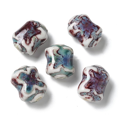 Handmade Porcelain Beads PORC-L080-E03-1