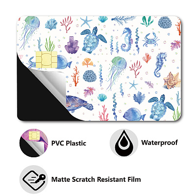 Rectangle PVC Plastic Waterproof Card Stickers DIY-WH0432-234-1