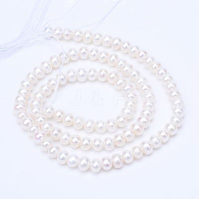 Natural Cultured Freshwater Pearl Beads Strands PEAR-R063-08-1