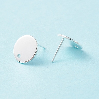 201 Stainless Steel Stud Earring Findings X-STAS-P308-09B-S-1