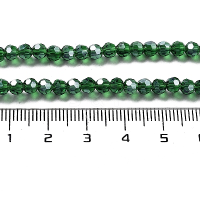 Electroplate Transparent Glass Beads Strands EGLA-A035-T4mm-A10-1