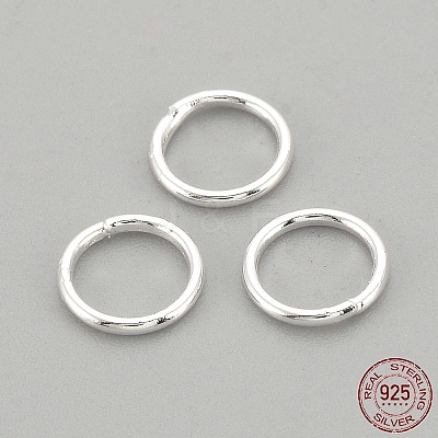 925 Sterling Silver Round Rings X-STER-S002-58-1