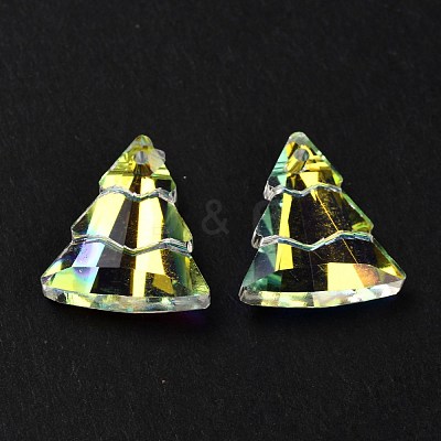 Glass Rhinestone Pendants RGLA-O002-A01-001AB-1