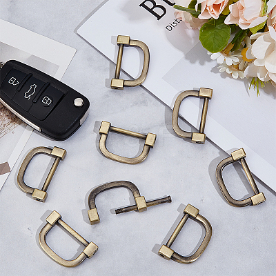 8Pcs Zinc Alloy D Clasps Accessories FIND-NB0006-32-1