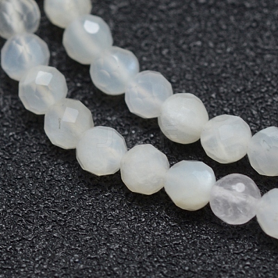 Natural White Moonstone Beads Strands G-E411-07-3mm-1