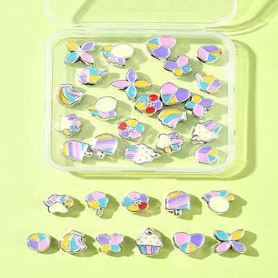 33Pcs 11 Styles CCB Plastic Large Hole Beads CCB-FS0001-12-1