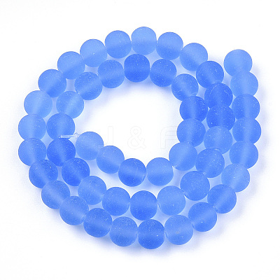 Transparent Glass Beads Strands GLAA-T032-T8mm-MD04-1