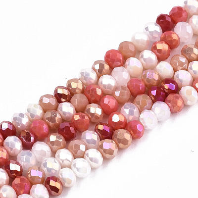 Opaque Glass Beads Strands GLAA-T006-12C-1
