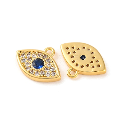 Brass Micro Pave Cubic Zirconia Pendants KK-U017-08E-G-1