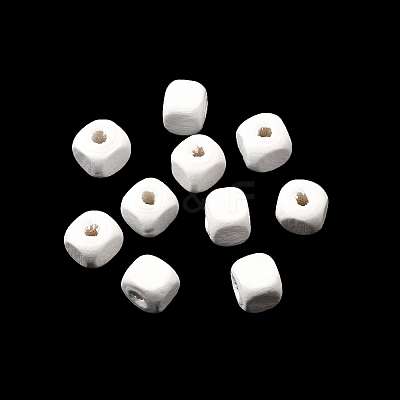 Spray Painted Wooden Beads WOOD-P021-01A-30-1