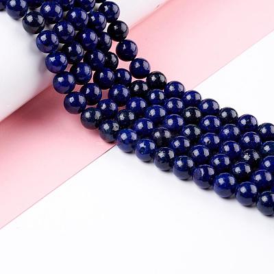 Natural Lapis Lazuli Round Beads Strands G-I181-10-6mm-1