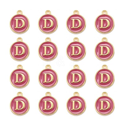Golden Plated Alloy Enamel Charms X-ENAM-S118-08D-1